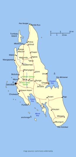 Zanzibar Map